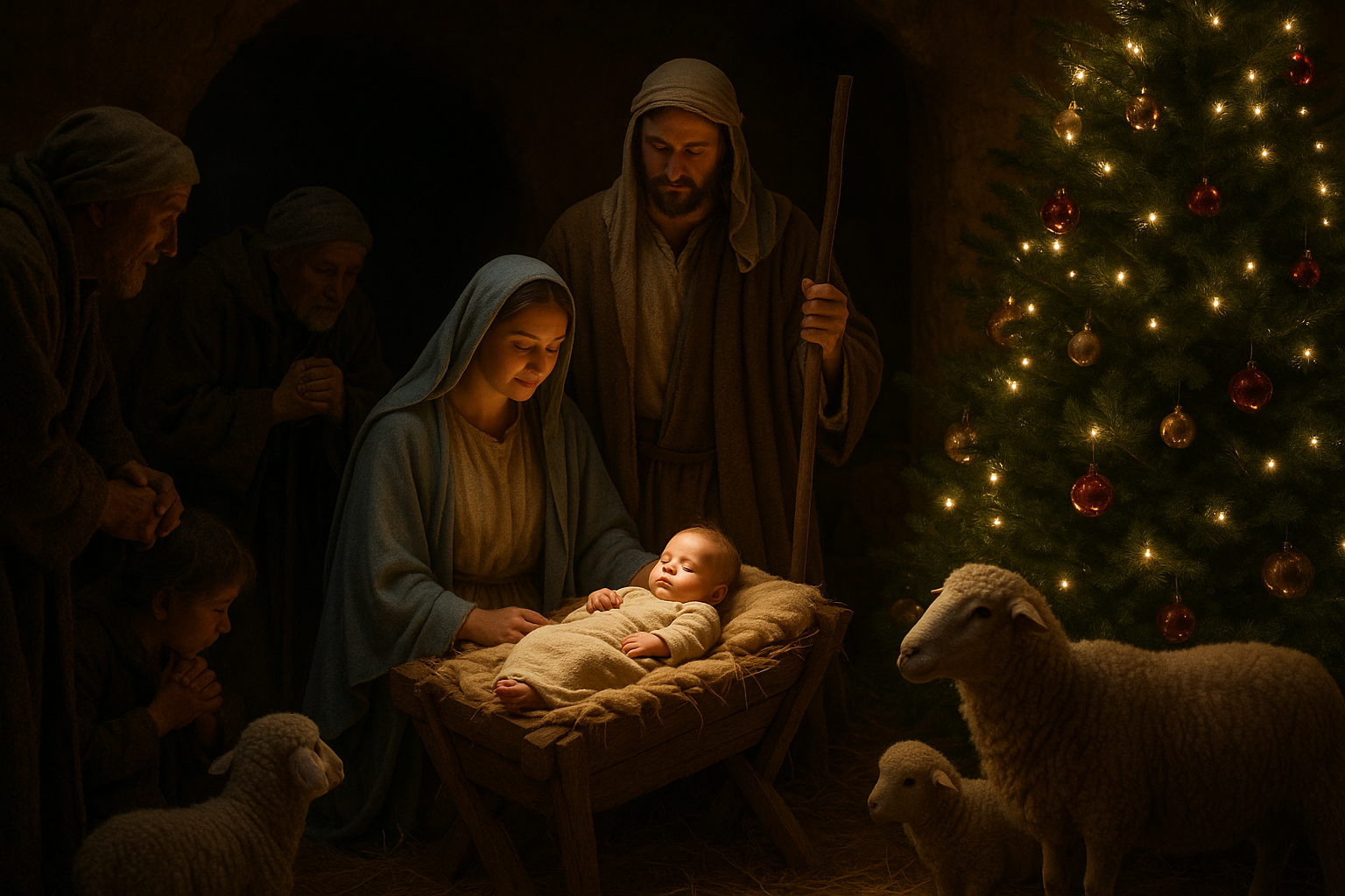 warum feiern wir weihnachten - Illustration